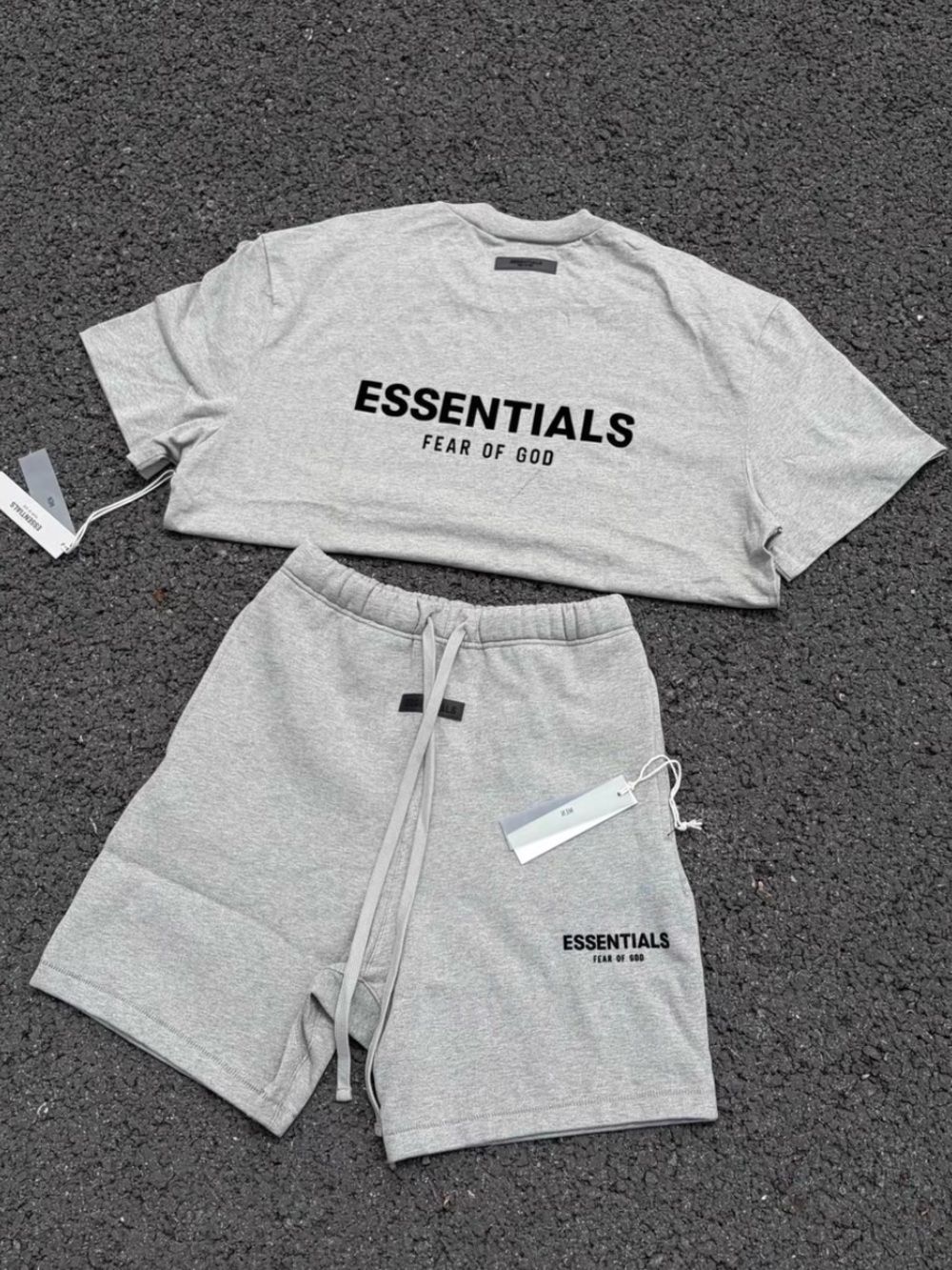 Fear of God ESSENTIALS Men’s Light Grey Athletic Sweat Shorts
